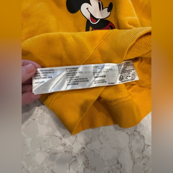 Toddler - Disney Bright Yellow Mickey Mouse Sweatshirt - Picture 4 of 8
